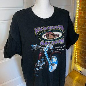 Vintage Black motorcycle Tee